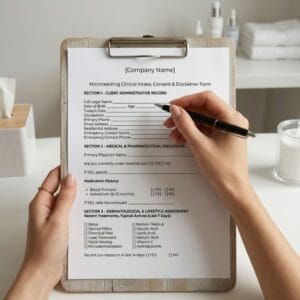 Editable Microneedling Intake Forms Download PDF