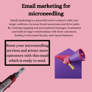 Microneedling email marketing