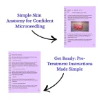 Clinical cross-section of skin anatomy for professional microneedling depth selection by Sharika Regchand.