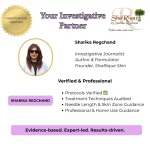 Investigative journalist and skincare founder Sharika Regchand, your partner in clinical research.