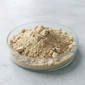 Mulberry Root Extract (White Mulberry) 10:1 Powder. Fine brownish-yellow White Mulberry Root 10:1 extract powder for professional skincare formulation.