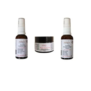 Chubaba Remover Combo 3-step System including Day Serum, Night Serum, and Barrier Repair Cream.