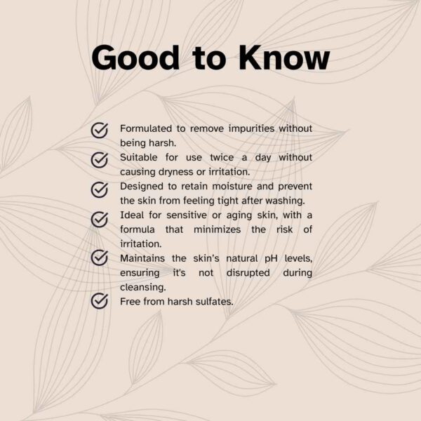 Daily Anti- Aging face wash good to know