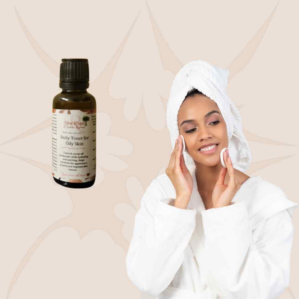 Daily Oily Skin Combo with person