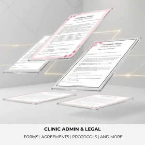 Clinic Admin and Legal documentation templates for professional skincare practices