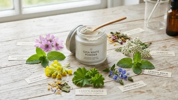 Giga White Powder is a skin brightening botanical