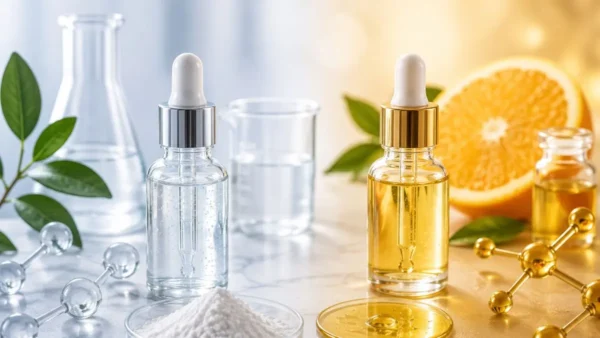 Sodium ascorbyl phosphate (SAP) and tetrahexyldecyl ascorbate (THD) may both be vitamin C derivatives, but their chemistry, skin compatibility, and performance are remarkably different.