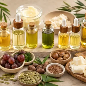 Cosmetic carrier oils and butters range at Shariqué Skin