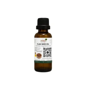 Flax Seed Oil pure cold-pressed cosmetic carrier oil bottle