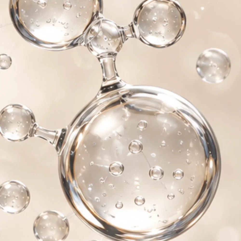 Hyaluronic Acid molecule for hydration and glide during microneedling