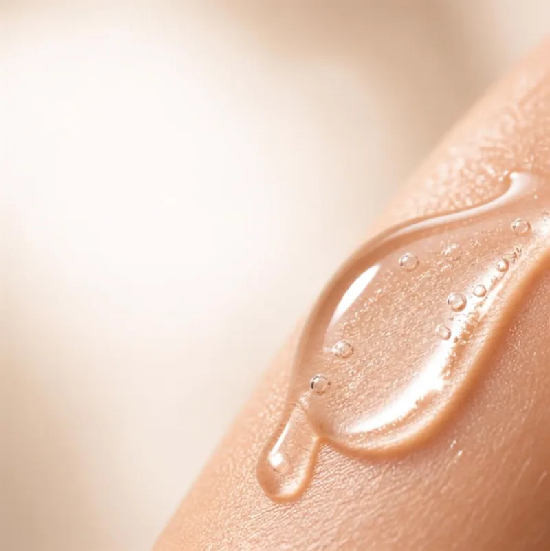 Hydrating glide serum texture for at-home microneedling